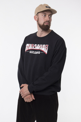 Bluza Thrasher Firme Logo Crew Black