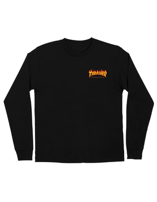 Męski T-shirt z długim rękawem Thrasher Flame Dot Santa Cruz