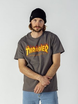 Koszulka Męska Thrasher Flame Charcoal