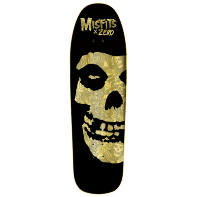 Blat Zero Misfits Fiend Skull Collage Gold Foil Shaped 9.25