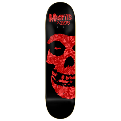 Blat Zero Misfits Fiend Skull Collage Red 