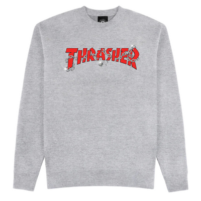 Bluza Thrasher Chains by Daniel Shepard Crewneck Sport Grey