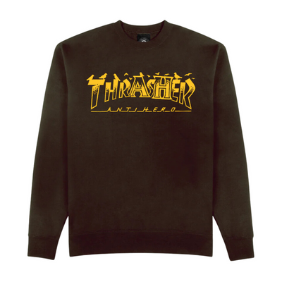 Bluza Thrasher x Antihero Crew Pigeon Mag Dark Chocolate