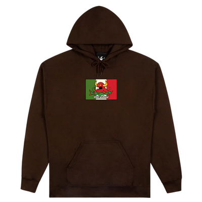 Bluza Thrasher x Toy Machine Hecho Hoodie Dark Chocolate