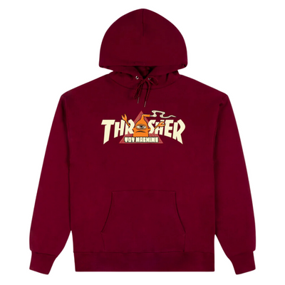 Bluza Thrasher x Toy Machine Vortex Hoodie Maroon