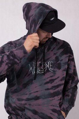 Bluza Welcome Hood Exner Tie Dyed Moonscape / Atlantic