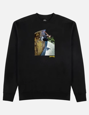 Bluza bez kaptura Thrasher Mic-E Wallride  Black