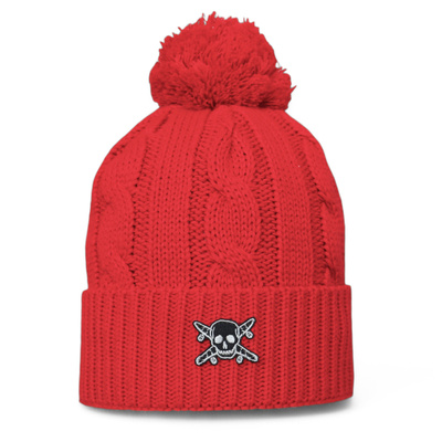 Czapka Fourstar H12 Pirate Patch Pom Pom Red