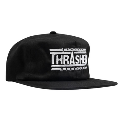 Czapka Thrasher Genuine Logo Snapback Black