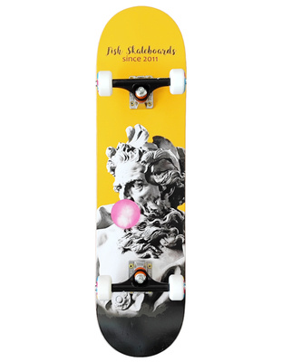 Deskorolka Fish Skateboards Bubble Gum II Honey 8,0