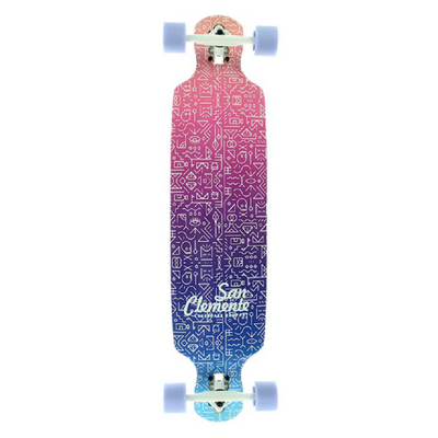 Deskorolka Longboard San Clemente Tribal Drop Down Through 39"