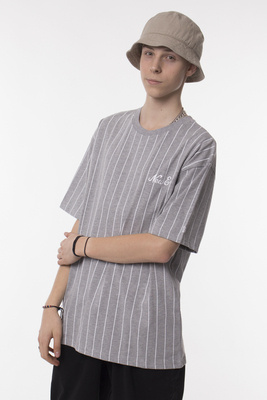 Koszulka New Era Oversized Pinstripe Grey