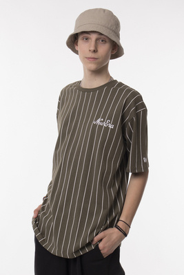 Koszulka New Era Oversized Pinstripe Khaki