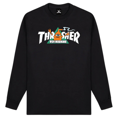 Koszulka Thrasher x Toy Machine Vortex Longsleeve Black