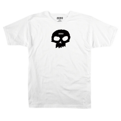 Koszulka Zero Single Skull White/Black