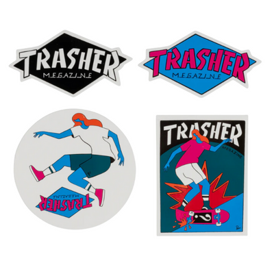 Naklejki Thrasher x Parra 4pcs