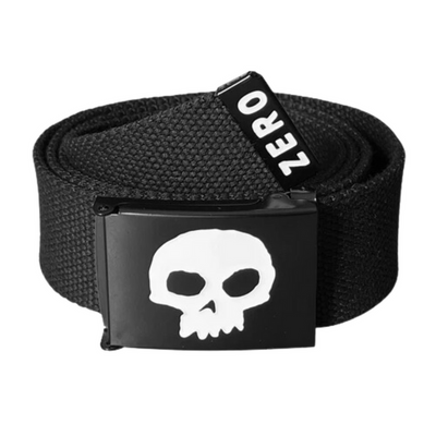 Pasek Zero Single Skull Web Belt Black/White