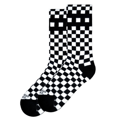 Skarpetki American Socks Checkerboard B/W Mid High