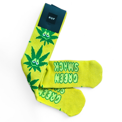 Skarpetki HUF Green Buddy Green