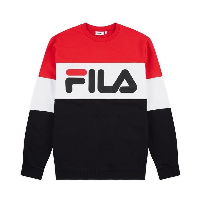 straight blocked crew fila